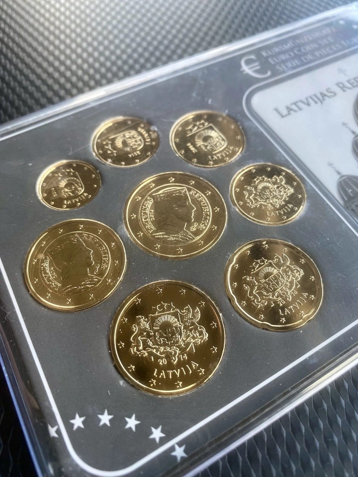 2 Евро Латвия 2014 «Мильда» — Полностью позолоченная (24кт) — Limited Edition 9.999 Бывшая., Латвия, 2014, другой металл, состояние UNC — аверс