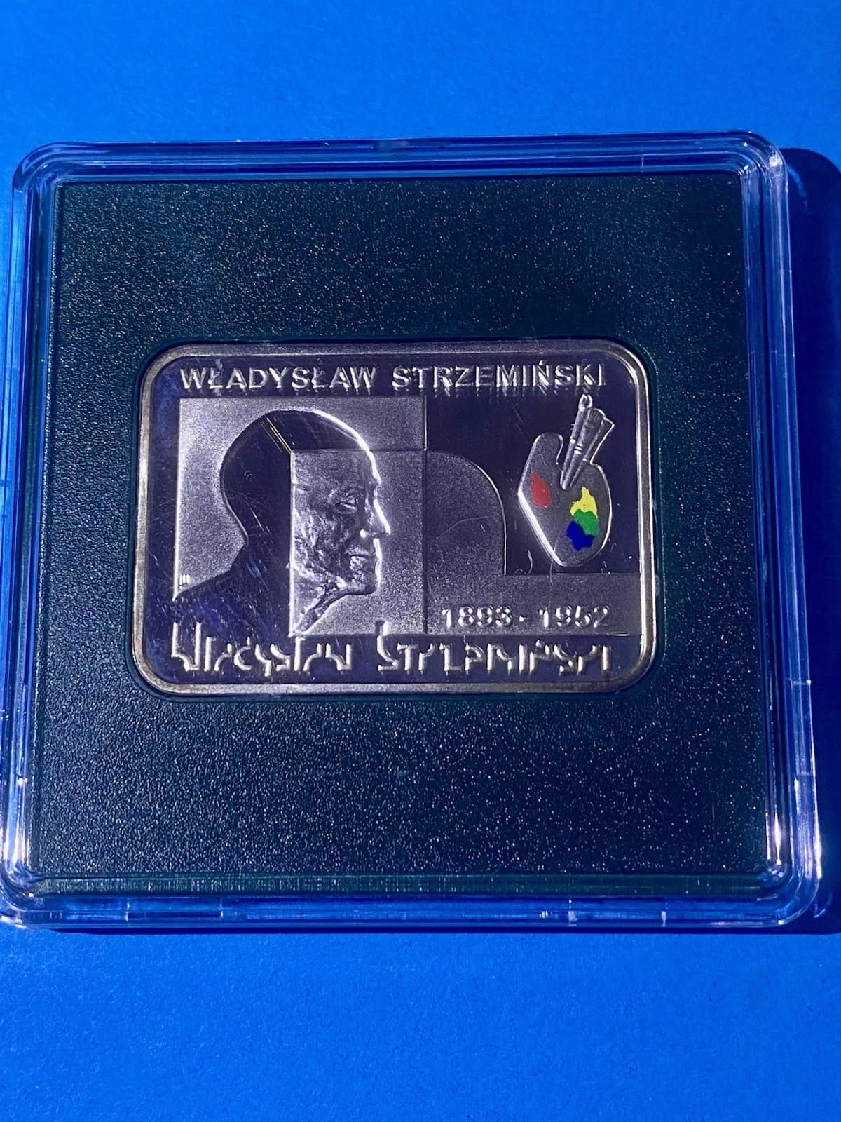 Polen 20 Złotych 2009 – Silber 925 – Władysław Strzemiński – Barrenmünze – Proof, Polen, 2009, Silber, Erhaltung UNC — Vorderseite